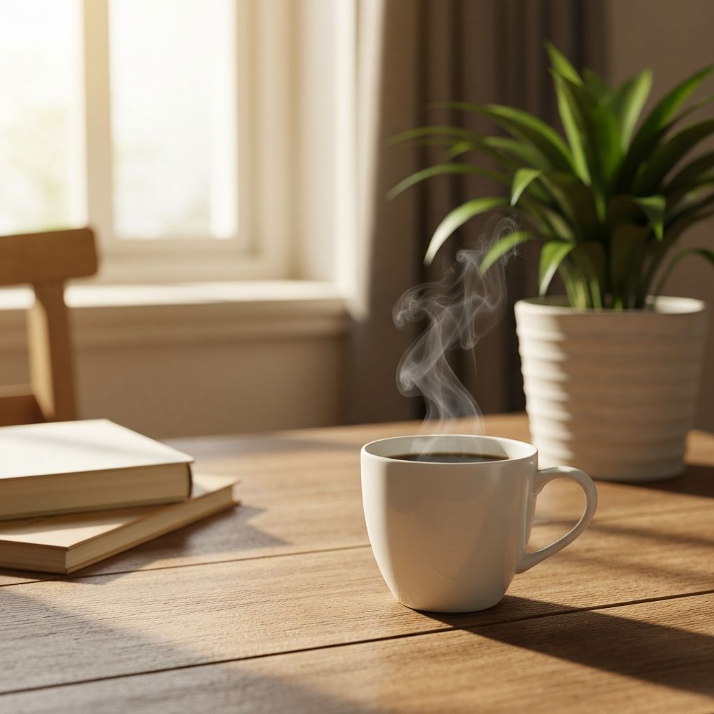 Momento di pausa con caffè